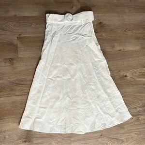 Mango High Waist Midi Skirt with belt